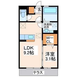 アザックけやき通りの物件間取画像